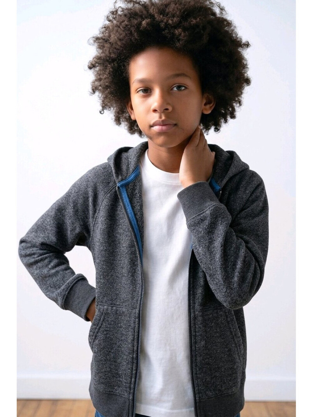 Sonoma Goods for Life Boys Supersoft Full-Zip Hoodie sz 7